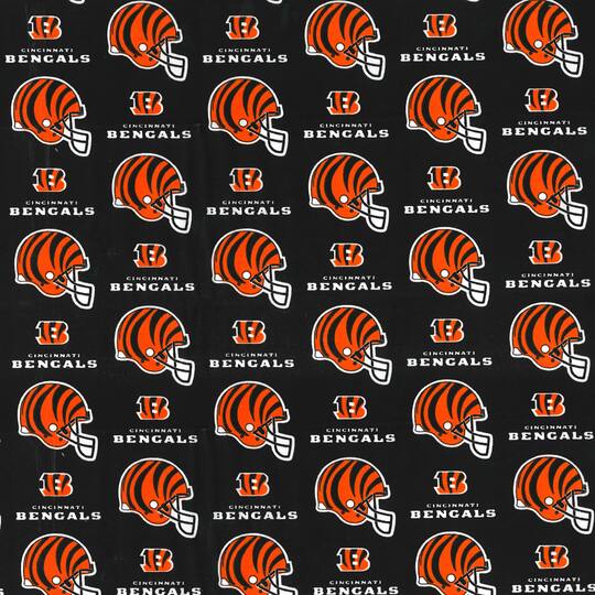 Cincinnati Bengals NFL Print Cotton by Fabric Traditions.